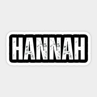 Hannah Name Gift Birthday Holiday Anniversary Sticker
